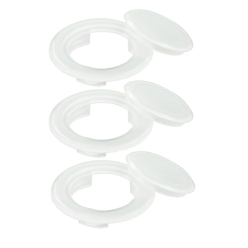 3 Stück Tischschirm Loch Ring mit Kappe Schirmloch Ring Tisch für Sonnenschirm Kunststoff Lochring Tisch 42 mm Innendurchmesser Sonnenschirmloch Tischdecke für Outdoor Terrasse Schirm Stecker
