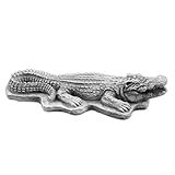 gartendekoparadies.de Massive Steinfigur Krokodil Reptil aus Steinguss, frostfest