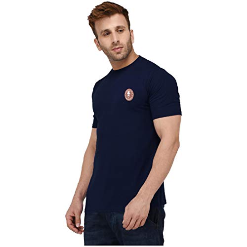 Image of London Hills Men's Cotton Regular Fit T-Shirt