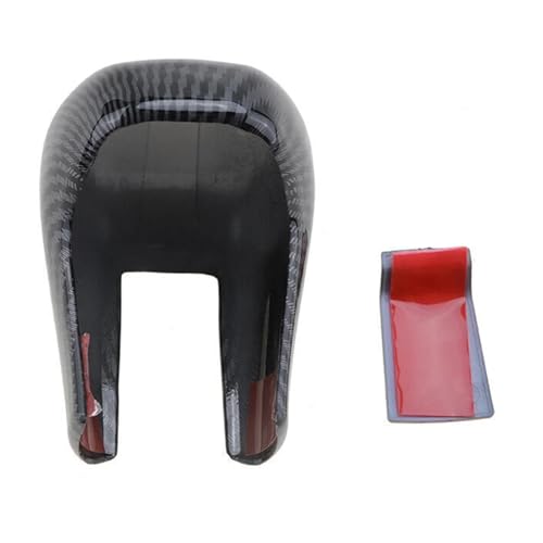 Capuchon de levier de vitesse Civic cache rayures en carbone noir pour console centrale