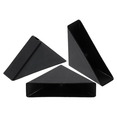 Image of uxcell 8Pcs Plastic Corner Protectors 11x50mm Right Angle Shape Glass Corner Guards Cushion for Corner Protection of Glass, Mirror, Tile, Black