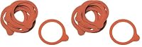 APS 82395 10er-Set Gummidichtringe für Weck-Gläser, für Gläser mit Ø 11 cm, Dichtungsringe, Naturkautschuk (Packung mit 2)
