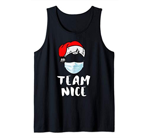 Team Nice Christmas Funny Couple Matching Pajama Canotta