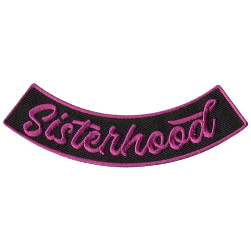 Hot Leathers Sisterhood 4” X 1” Bottom Rocker Patch PPM5152-4 Width x 1 Height Inches