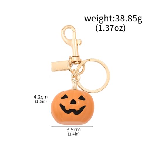 Image of Fruit Bag Charm Keychain - Gold Key Chain, Cute Purse Handbags Accessories - Beautiful Gift for Women