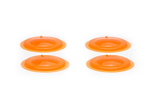 Jarware Peach Jelly/Jam Lids For Regular Mouth Mason Jars, Set Of 4 #TOP2