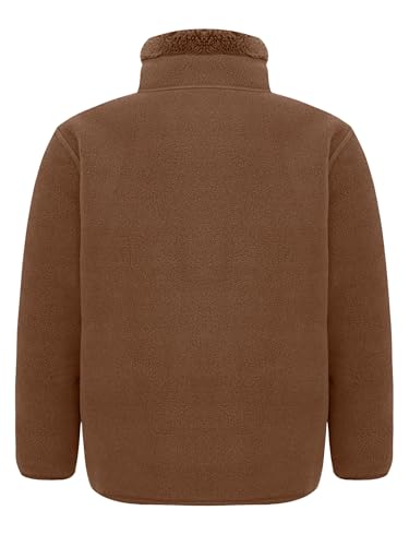 Jugaoge Boys Girls Winter Warm Fleece Lined Jacket Casual Long Sleeve Sweatshirt Zipper Coat Outerwear2