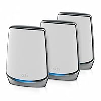 NETGEAR Orbi WiFi Mesh (RBK853), Triband AX6000 Mesh WiFi 6, Velocit&agrave; fino a 6 Gbps, Router con 2...