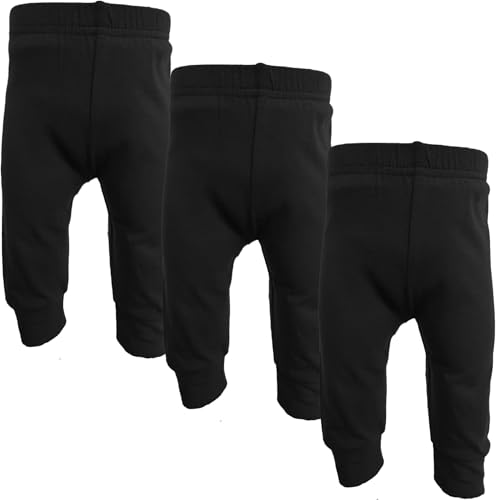 Image of 123 Bear Infant and Toddler Soft Cotton Spandex Boys and Girls Pants Multipacks