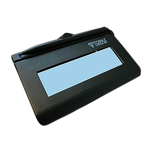 Topaz Signature Pad T-LBK460-BSB-R (Backlight) Virtual Serial via USB (Renewed)