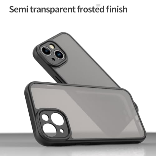 Coque iPhone 13 robuste anti-choc et fine avec protection noire mate