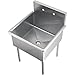 Global Industrial Stainless Steel Utility Sink, 24