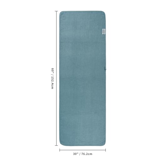 POLYTE 430 GSM Microfiber Oversize Quick Dry Lint Free Bath Towel, 60 x 30 in, 4 Pack (Waffle Weave) by POLYTE - Image 3
