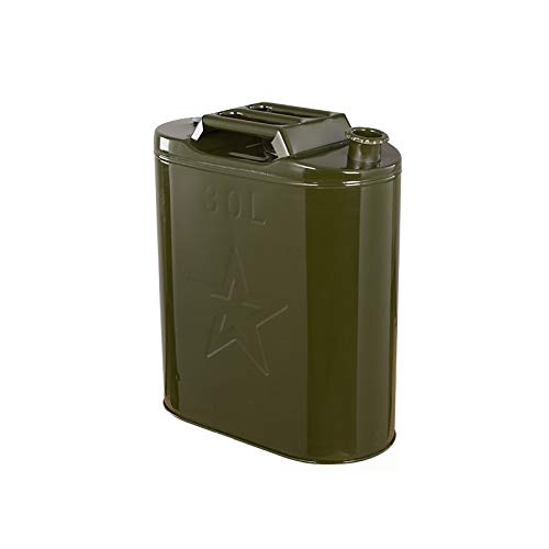 XuQinQin Portable fuel tank, 10L, 20L, 25L, 30L thick explosion-proof car spare fuel tank iron petrol can, suitable for motorcycle moped gasoline container (Color : 30L)