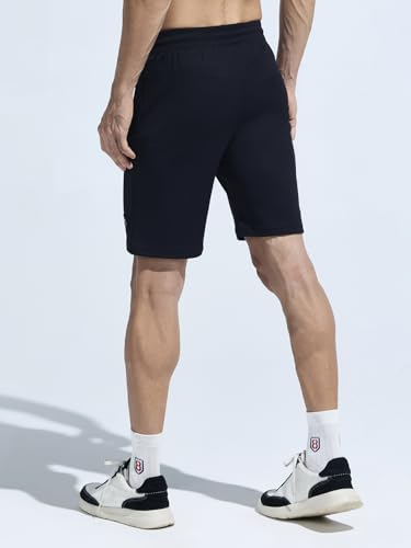 Image of DOMIN8 Men's Stylish Cut & Sew Sporty Light Weight Breathable Shorts with Secure Side Zipper Pocket | Mens Shorts | Sports wear for Men Grey