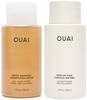 Amazon.com : OUAI Detox Shampoo & Medium Hair Conditioner Bundle ...