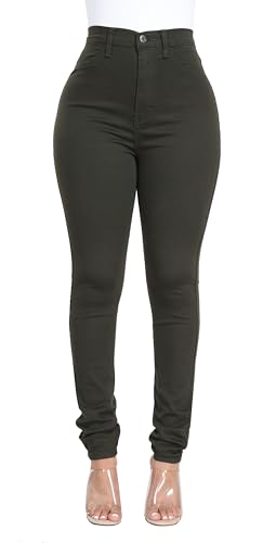 WAYRUNZ Women's Hight Waisted Stretch Skinny Jeans Denim Pants