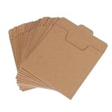SOLUSTRE 25 Stück Teiliges Kraftpapier CD Taschen Verschließbare CD Hüllen aus Robustem...