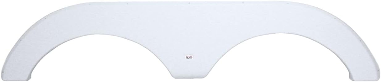 ICON 12033 Tandem Axle Fender Skirt FS2033 for Forest River - Polar White