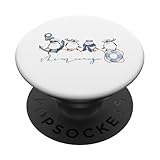 Aubergine | Marine Look | Suihei-san | Japan | Hokkaido | Weiße Vögel | Sommer PopSockets Klebender PopGrip