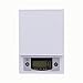 BGROESTWB Bilancia Display LCD della Famiglia Kitchen Scale Multifunzionale di plastica Kitchen Scale Alimentari Display per monitoraggio Fitness (Color : White, Size : 3KG)