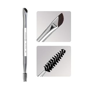 Dual Eyeliner Brush Brow Brush, Precision Eye Makeup Applicator For Powder/Liquid/Cream Formula, Ultra-thin Eyeliner Brush Synthetic Bristles (198 Dual-Line)