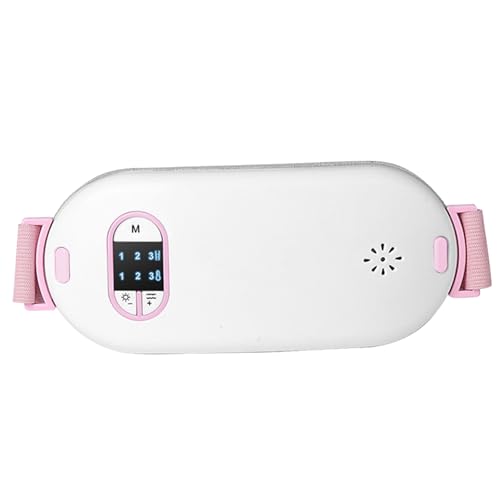 Peosaard Simulador de calambres menstruales, Almohadilla térmica inalámbrica para calambres, 3 Modos de calefacción y 3 Modos de vibración Simulador de menstruales, Almohadilla portátil para la ESPA