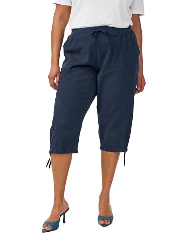 Pantalon 3/4 en coton Zizzi pour femme avec poches pratiques