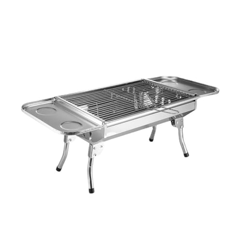 Barbecue à charbon de bois gain de place, poêle léger et pliable pour le camping