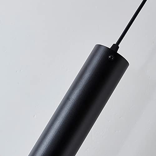 Suspension à lampe moderne LED design architectural minimaliste noir - 6