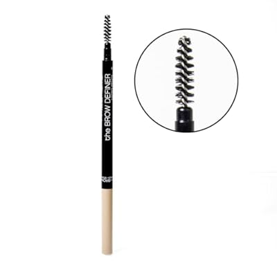 Palladio Beauty Brow Definer Pencil, Ultra Precise Twist-Up Eye Brow Pencil with Long-Staying Power, Spooley Brush Blends Color for Natural Finish, No Eyebrow Pencil Sharpener Required, Ash Brown