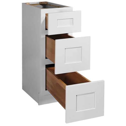 Image of Design House Brookings Kitchen Drawer Cabinet, 12 inch, White