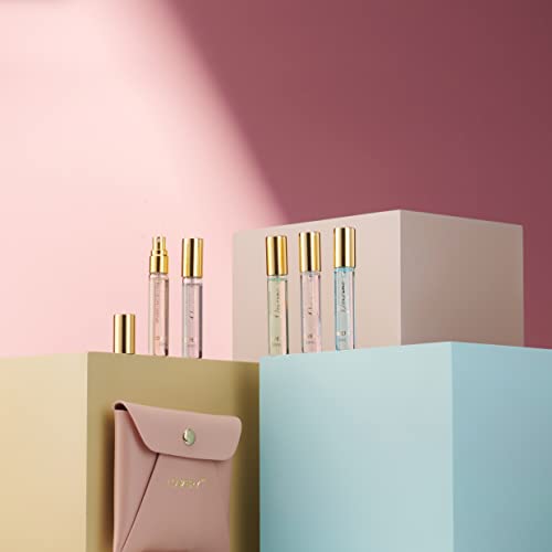 Lovery Mini Perfumes For Women Perfume Gift Set, 5 Pack Floral Women's Fragrances Perfume Set, 10Ml Bottle Samples, Womens Perfume Sampler Sets, Birthday Gifts For Women, Wife, Mom, Sister #TOP5