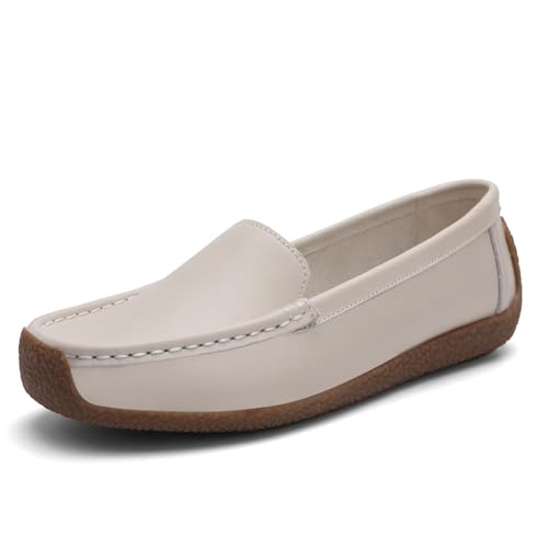 hikwuz Lightweight Leather Loafers