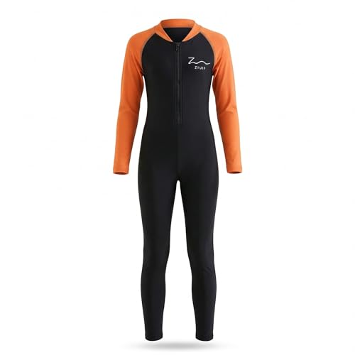 Image of ZIUM Girls 4 Way Lycra Swimsuit Cum Diving Suit with Print & Plain Options
