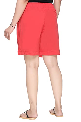 Image of CUPID Plain Comfortable Plus Size Barmunda /Shorts for Sports, Yoga, Daily Use Gym, Night Wear, Casual Wear for Girls