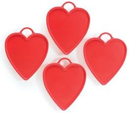 Red Heart Shaped Balloon Weights For Latex & Mylar Foil Balloon 10pk