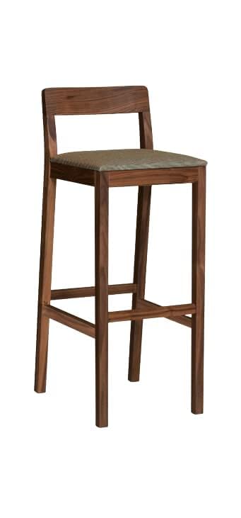 Genuine Decor Simple Wooden bar Chair Wooden Bar Stool Restaurant Counter Chair Kitchen Counter heigh Chair Dimension: 15.75" Sq. x 41" H, x 15.43 Inch. (Dark Brown)
