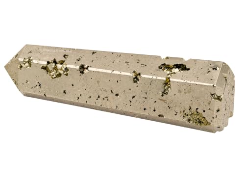 Image of Amazing Gemstone Large Raw Pyrite Crystal Towers ~ Natural Healing Crystal Point Obelisk for Reiki Healing and Crystal Grid (5.5 inch to 6 inch INCH)