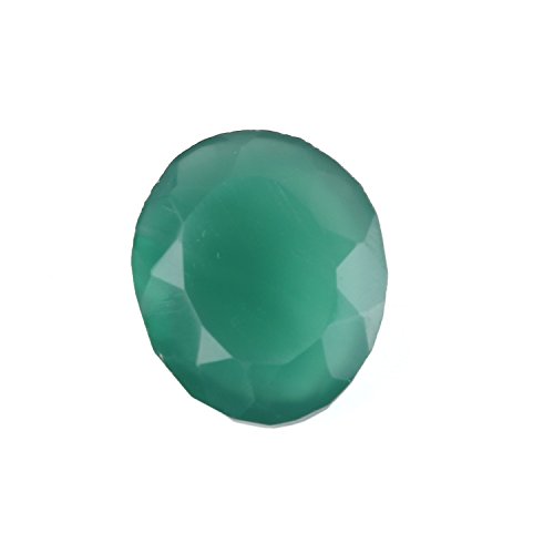 Onyx vert naturel 5.60 carats ovale pour remplacer une pierre ou créer un bijou