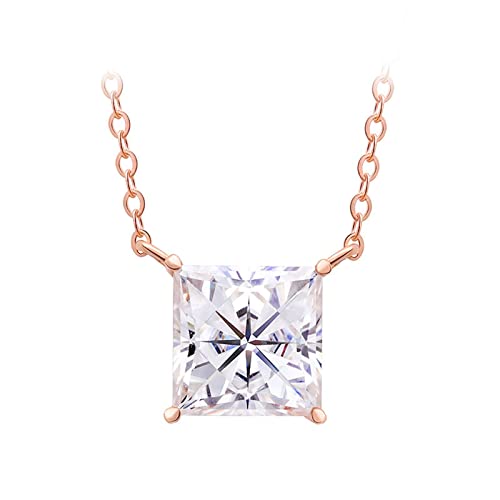 Collier en or rose moissanite 2,5 carats le bijou chic pour sublimer votre style quotidien