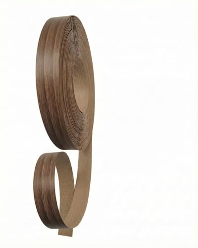 Image of HGKJHFmelamine Edging Tape. pre Coated with hot melt Adhesive Flexible Veneer Edge Edging, Used for Cabinet and Furniture Maintenance (No16-Wood Grain Color, 1.81cm*7.6m)