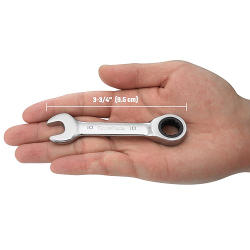 Image of DURATECH 10mm Stubby Ratcheting Combination Wrench, Metric, CRV