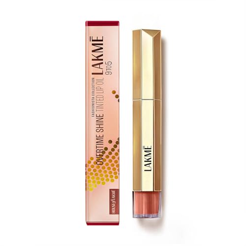 Image of LAKME 9to5 Overtime Shine Tinted Lip Oil - Everyday Nude 5,3ml