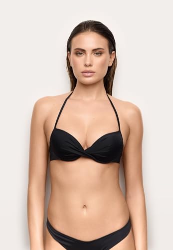 Bikini push-up avec armatures noir la solution pour un decollete sublime - 5