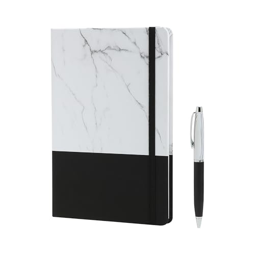 Image of Personalised Diary with Personalized Pen, Gift Combo, Size: A5 - Black