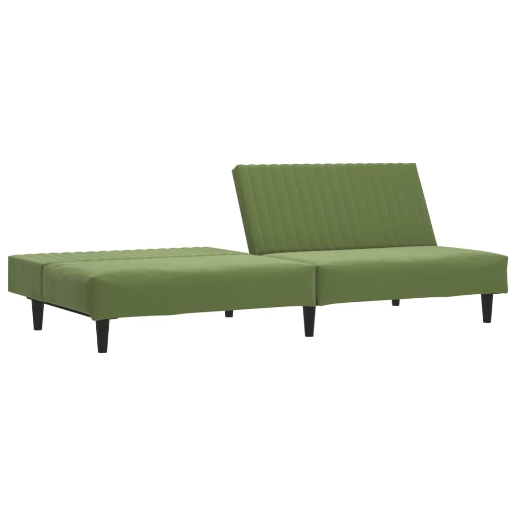 sofás de Dos plazas,Sofa 120 cm,Sofa Cama Dos plazas,Sofá Cama de 2 plazas Terciopelo Verde claroAdecuado para salón, Dormitorio