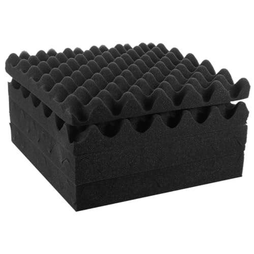 Milisten 6 Piezas Almohadillas de Aislamiento para Subwoofer Almohadillas para Altavoces con Cancelación de Ruido Autoadhesivas Acústicas para Aislamiento Acústico en Estudio en Casa y Taller