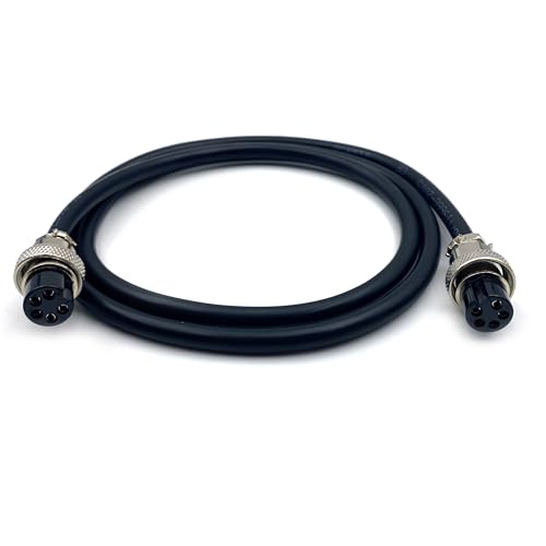 Cable GX16 5 Pin con Conectores Hembra Doble 1 m miniatura 1