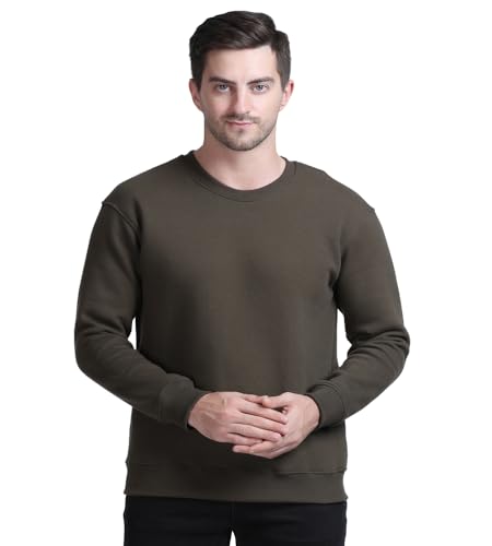 Image of SPUNN Men's Cotton Round Neck Full Sleeves Sweatshirt.